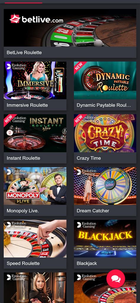Betlive com casino mobile