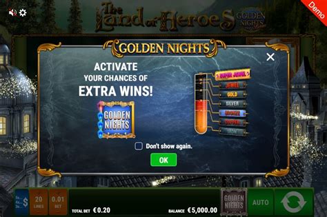 Land Of Heroes Golden Night Bonus Betway