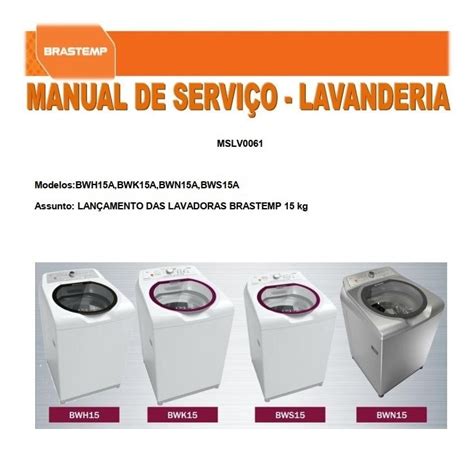 Manual de serviço máquina de fenda