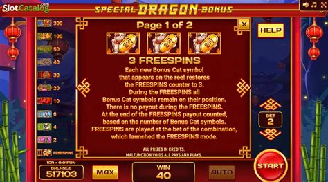 Special Dragon Bonus 3x3 Betway